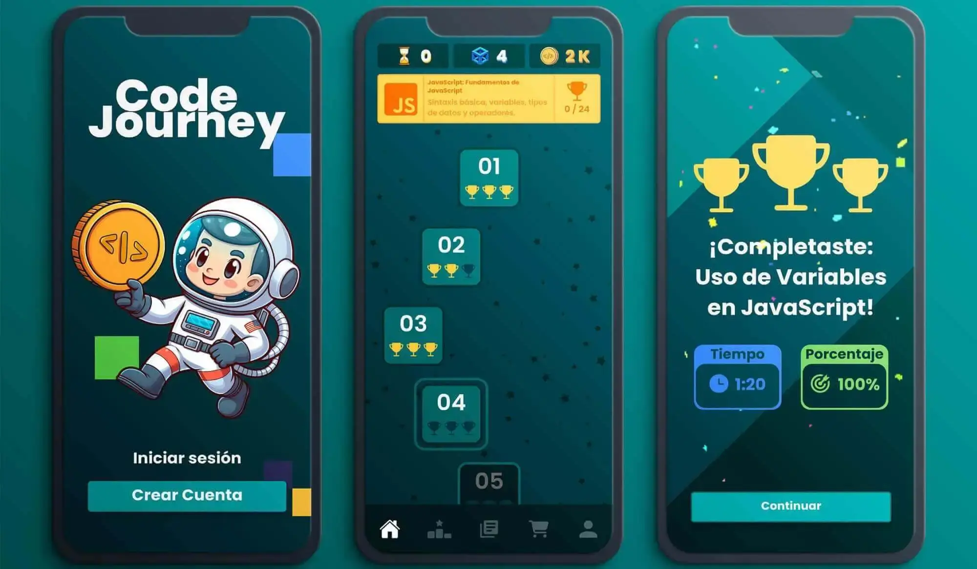 Mobile programming learning application